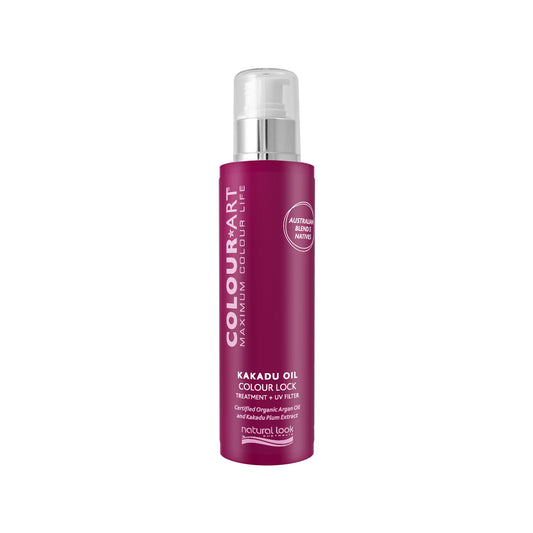 ColourArt Kakadu Oil Treatment leave‑in oil with Kakadu Plum & Argan Oil to protect colour, add softness and mirror shine.