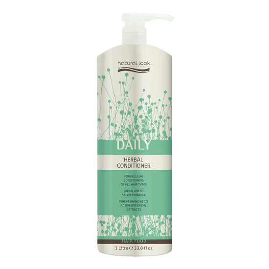 Daily Herbal Conditioner 1 Litre– lightweight, nourishing formula with botanical extracts for soft, manageable hair.