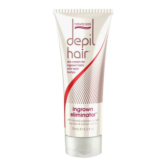 Depil Ingrown Eliminator Cream smooths skin, reduces bumps and ingrown hairs with papaya enzyme, lemon myrtle & aloe vera. Results in 3–4 days.