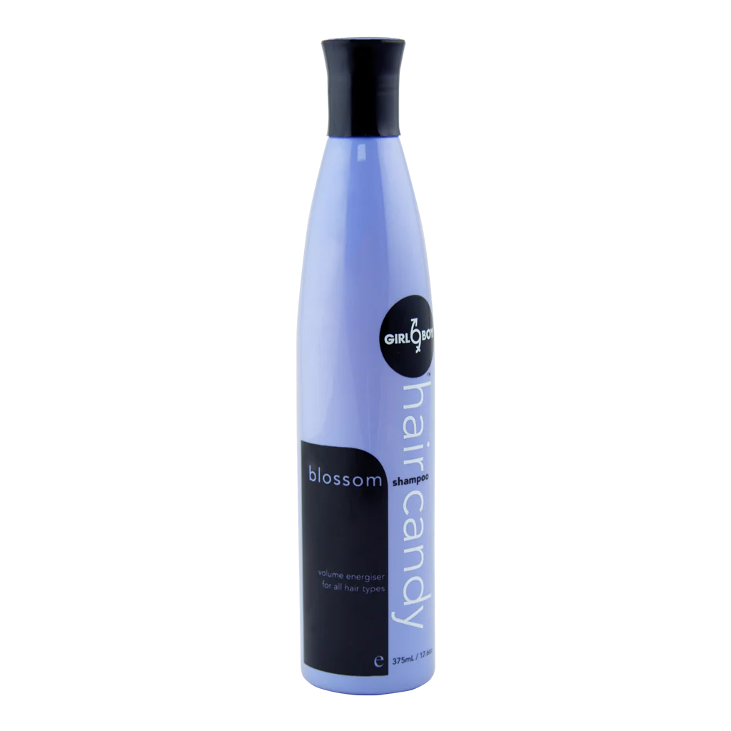 Hair Candy Blossom Shampoo 375ml — volumising, wheat protein, Vitamin B5, cherry blossom fragrance