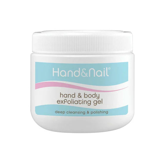 Natural Look Hand & Nail Exfoliating Gel, deep cleansing gel with lavender, rosemary, geranium and tea tree oils 600ml.