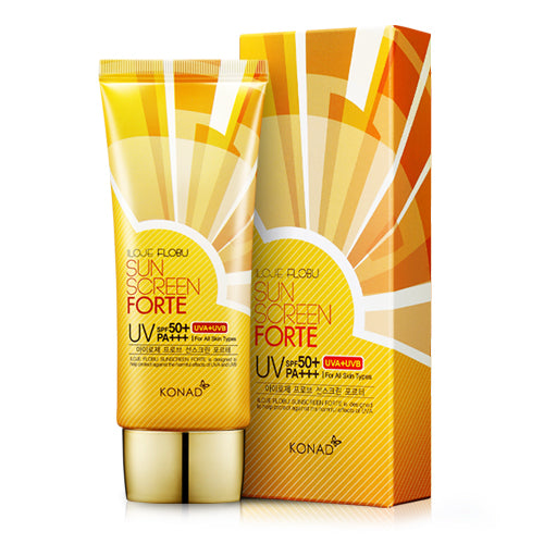 Iloje Flobu Sunscreen Forte UV — mild daily sun cream with UV protection, tone correction & fresh non-sticky finish