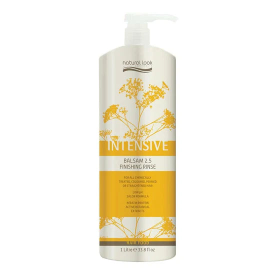 Intensive Balsam 2.5 Finishing Rinse 1 litre– acid rinse restores pH, reduces tangles, smooths and adds shine after chemical treatments