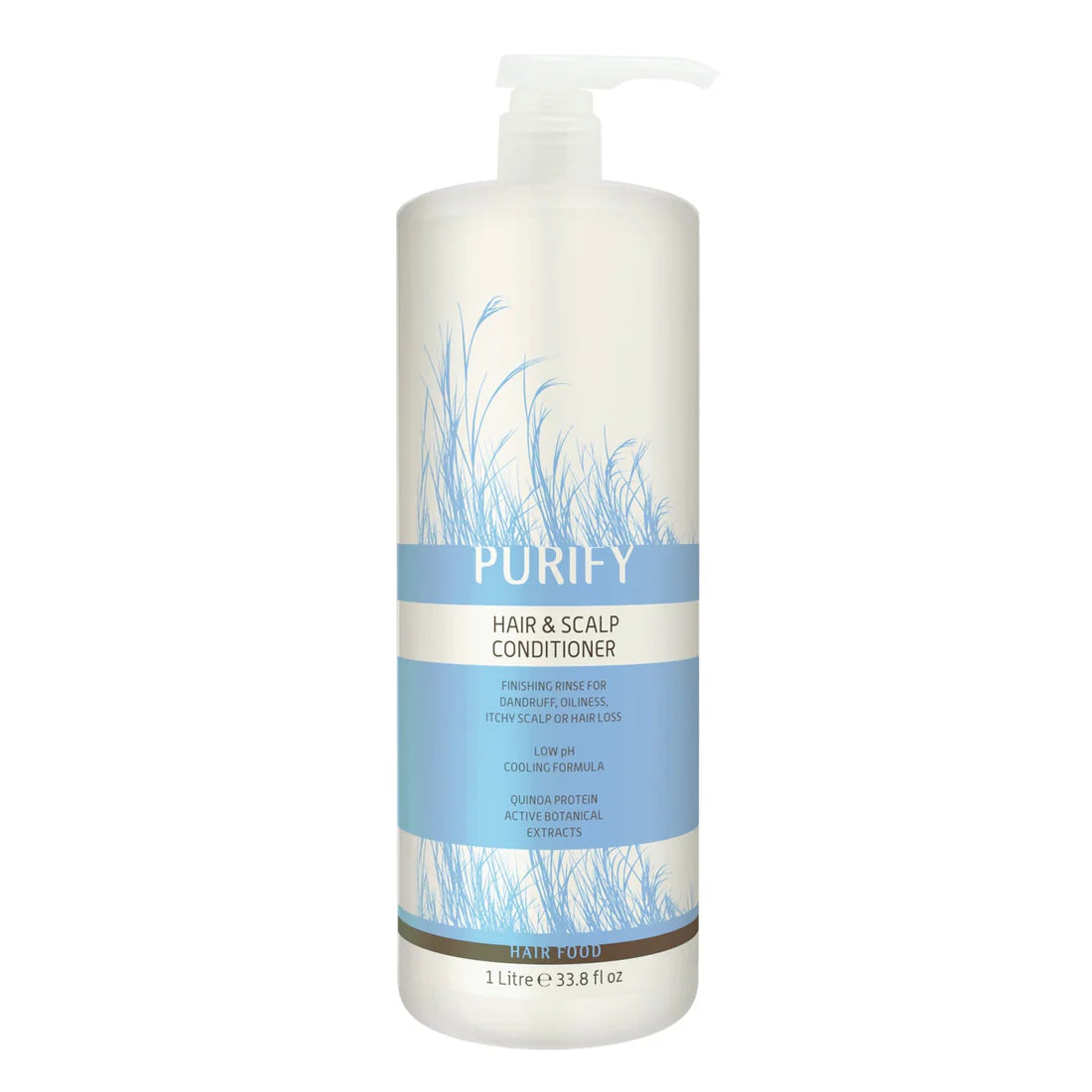 Purify Hair and Scalp Conditioner 1 litre bottle – pH balancing conditioner with Quinoa Protein, Menthol & botanicals, NZ.