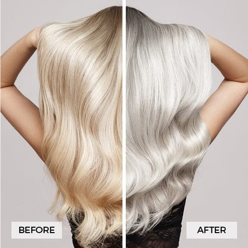 before and after silver screen ice blonde