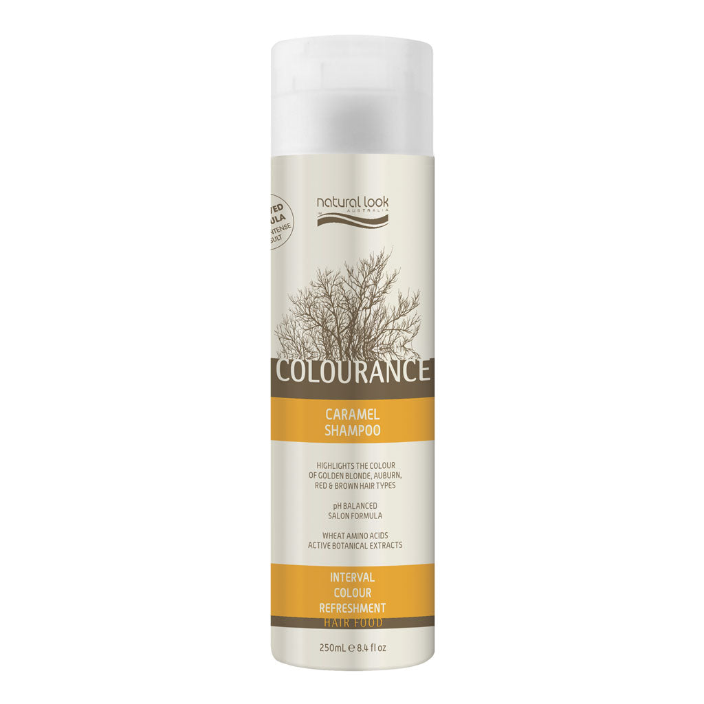 Colourance Caramel Shampoo — shampoo that adds healthy-looking shine.