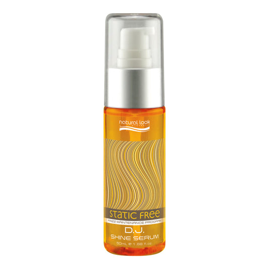 Natural Look Static Free DJ Shine Serum 50ml, concentrated serum to smooth hair, add shine and protect against split ends.