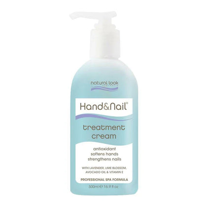 Natural Look Hand & Nail Treatment Cream 500ml, antioxidant-rich cream to soften hands and strengthen nails.