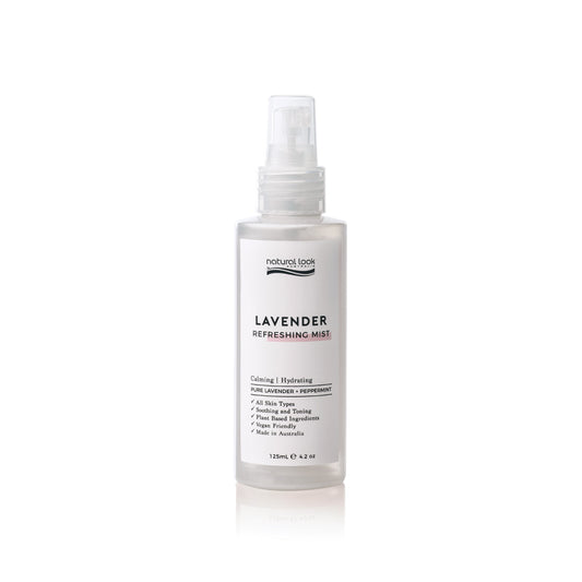 Natural Look Lavender Refreshing Mist 125ml— calming lavender & peppermint hydrosols, toner & room spray