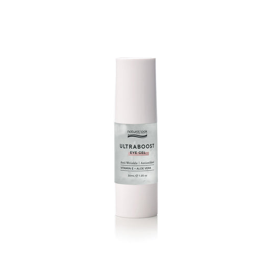 Natural Look Ultra Boost Eye Gel – lightweight hydrating eye treatment to reduce puffiness, dark circles and fine lines.
