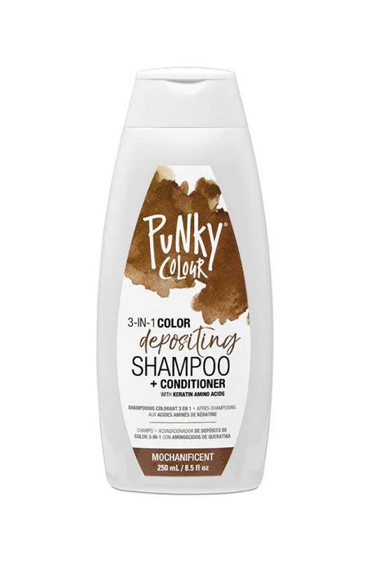 Punky Colour Mochanificent 3-in-1 Colour Depositing Shampoo and Conditioner NZ – cleanse, condition, deposit mocha hair colour
