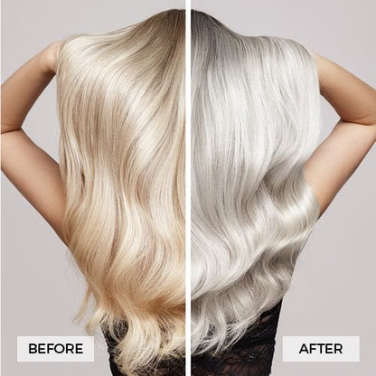 before and after silver screen ice blonde