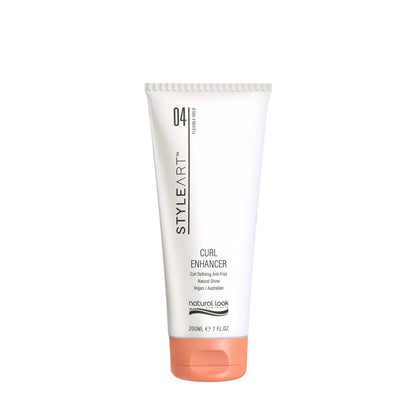 Natural Look StyleArt Curl Enhancer 200ml, anti-frizz cream to define curls with Aloe Vera and Desert Lime Extracts.
