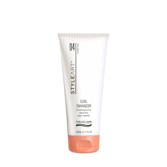 Natural Look StyleArt Curl Enhancer 200ml, anti-frizz cream to define curls with Aloe Vera and Desert Lime Extracts.