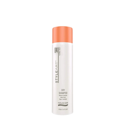 Natural Look StyleArt Dry Shampoo, refreshing spray with rice powders to absorb oil and add volume without residue.