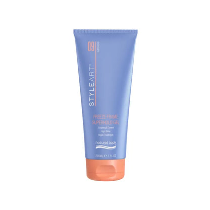 Natural Look StyleArt Freeze Frame Superhold Gel 200g, strong hold styling gel for sculpted styles with definition and shine
