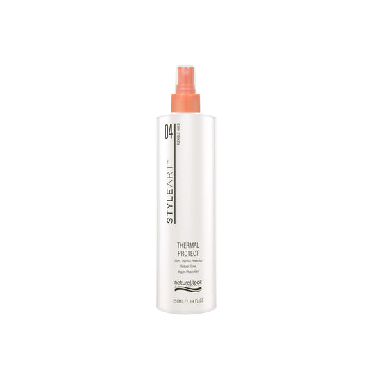 Natural Look StyleArt Thermal Protect 250ml, lightweight heat protection spray to prevent breakage and reduce drying time.