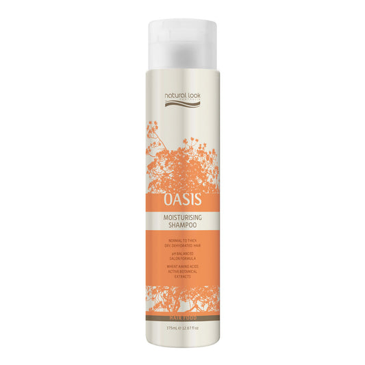Oasis Hydrating Shampoo 375ml – gentle moisturising shampoo with Shea Butter & Wheat Protein.