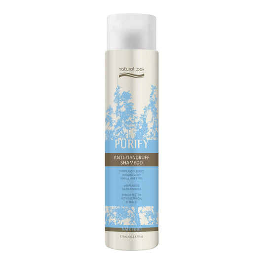 Purify Anti-Dandruff Shampoo bottle 375ml – anti-dandruff shampoo with Piroctone Olamine for flake and itch relief.