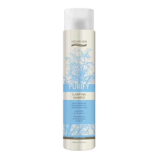 Purify Clarifying Shampoo bottle 375ml – deep cleansing shampoo removes buildup, oil & pollution, freshens hair, NZ.