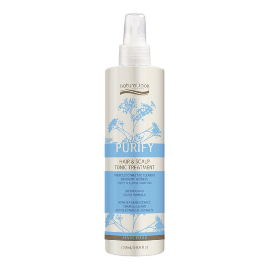 Purify Hair and Scalp Tonic Treatment spray – anti-dandruff and scalp-balancing tonic with Biotin, Tea Tree & Seaweed, NZ.