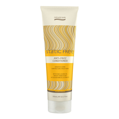 Natural Look Static Free Anti-Frizz Conditioner 300ml, smoothing conditioner to control frizz and add shine.