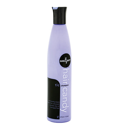 Hair Candy TLC Shampoo 375ml — gentle cleanse, UV protection, colour safe, pineapple grapefruit fragrance